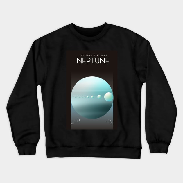 Neptune Space art Crewneck Sweatshirt by nickemporium1